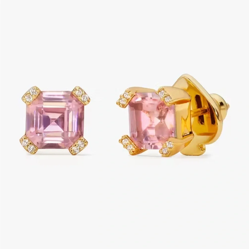Kate Spade Pink and Gold Earrings